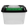 Portable Reptile Tank with Lid Plastic Terrarium for Home