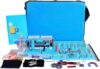 Portable Schoolbag Style Electromagnetic Experiment Kit Physics Circuit Magnetism Exploration Set Multi-Functional Electromagnetism Lab Apparatus with Ammeter Coil and Electros