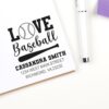 Portable Shortstop Swag Baseball Mom Voice Duo Hand Address Stamp for Mail