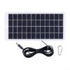 Portable Solar Panel 5W 12V Charger for Security Camera Outdoor Hiking RV Trip Waterproof 248x122mm