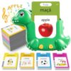 Portuguese and English Talking Flash Cards for Kids, 510 Words, Dino Shaped