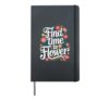 Positive Affirmations Motivational Self-Esteem Quotes Women Hardcover Journal, Black