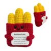 Positive Crochet Toys Funny Knitted Motivational Positivity Card Included