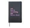 Positive Growth Mindset Back To School Teach Teacher Women Hardcover Journal, Black