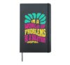 Positive Kindness Solution Not Problem Quote Men Women Kids Hardcover Journal, Black