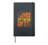 Positive Mindset Quote for Optimism and Motivation Design Hardcover Journal, Black