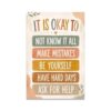 Positive Quote Poster Inspirational Mindset Decor Canvas Wall Art