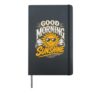 Positivity GOOD MORNING SUNSHINE Funny Sunflower Hardcover Journal, Black