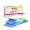 Post-it 100% Recycled Super Sticky Notes, 4 x 6 in, Pastels, 8 Pads