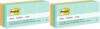 Post-it Notes, 1 3/8 in x 1 7/8 in, 12 Sticky Note Pads, 100 Sheets per Pad, Beachside Café Collection, School Supplies and Office Products (Pack of 2)