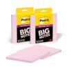 Post-it Super Sticky Big Notes, 6 in. x 6 in., Extra Large Sticky Notes in Pink Salt, 2 Pads, 60 Sheets Total, Great for Vision Boards, Creative Projects, Study Spaces, Group Brainstorming, and More