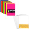 Poster Board 11 x 14 Inches, 164 Sheets Neon & White Poster Paper for Arts Craft Projects Presentations Drawing