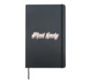Postman Mailman Retro Mail Lady Hardcover Journal, Black