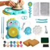 Pottery Wheel for Kids, Electric Pottery Kit with Foot Pedal, USB Charging