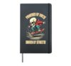Powered by Volts Driven by Streets Electric Skateboard Hardcover Journal, Black