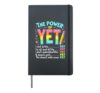 Power Of Yet Teacher Kindness Growth Mindset Inspirational Hardcover Journal, Black