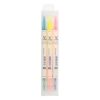 Ppsfege 3 6 Color Double Headed Highlighter Marker Pen Set for Hand Learning with 24ml Ink Art Drawing Study School Supplies (Clear, One Size)