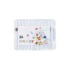 Ppsfege Washable DIY Coloring Blanket with 24 Colored Markers for Kids and Adults Art Home 24PCS (White, 21X5X3CM)