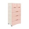 PP Storage Cabinet 6 Drawer Organizer Rolling Tower for Bedroom