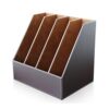 Practical Stationery Storage Box Document Folder Book Frames Dividers Storage Organiser for Home or Office File Holder Strong and Sturdy/Black / 36x27x34.5cm (Coffee 36x27x34.5cm)