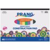 Prang (Formerly SunWorks) Medium Weight Construction Paper Pad, 8 Assorted Colors, 18" x 12", 48 Sheets