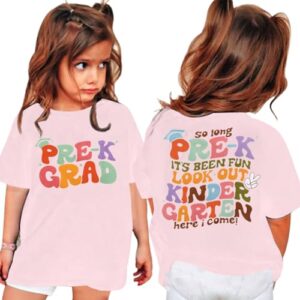 Pre-K Graduation Shirt Toddler Girls Boys Preschool Graduation Gift Tops