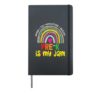 Pre-K Is My Jam First Day Of Pre-K Rainbow Teacher Student Hardcover Journal, Black