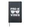 Pre-K Vibes First Day of Preschool Kids Back to School Hardcover Journal, Black