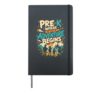 PRE-K WHERE THE ADVENTURE BEGINS Teacher First Day of School Hardcover Journal, Black