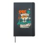 PRE-K WHERE THE ADVENTURE BEGINS Teacher First Day of School Hardcover Journal, Black