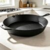 Pre-Seasoned Cast Iron Skillet with Handle