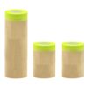 Pre-Taped Masking Paper, Painters Paper and Painters Tape, Painting Protection Paper Roll(3pcs Set)