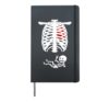 Pregnant Skeleton Funny Expecting Mother Halloween Hardcover Journal, Black