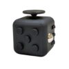 Premium Fidget Cube. Stress Relief Toy for Adults and Kids - Perfect for the Office and Home. Fidget Cube Toy. (Black)