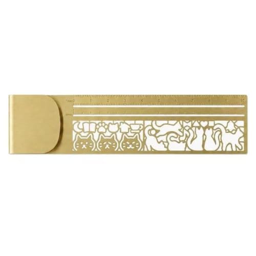Premium Multi-Functional Animal Stencil Bookmark Ruler, Cute Drawing Template for Bullet Journaling, Planner Accessories and Scrapbooking, Aesthetic Stationery Gift for Readers and Crafters