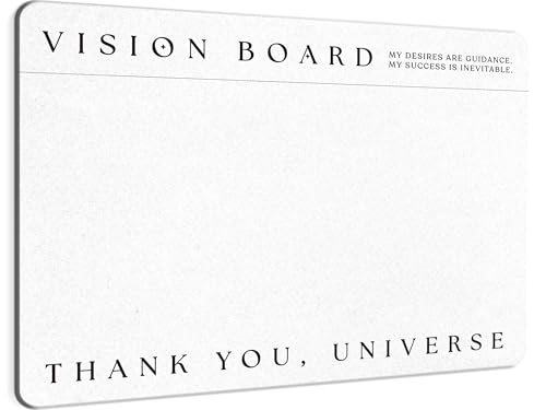 Premium Vision Board Bulletin Board - Minimalist Dream Board, DIY Visual Pinboard for Manifestation, Perfect for Vision Boarding Kit and Manifesting Supplies, 17x23 inches