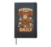 Preschool Herding Tiny Chaos Daily Daycare Teacher Hardcover Journal, Black