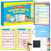 Preschool Learning Activities Book, 54 Reusable Pages Workbooks for Kid, Toddler Handwriting Practice, ABC Busy Book for Kids Ages 3-8, Montessori Travel Educational Toys, Gifts for Kids Ages 3+