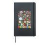 Preschool Teacher Christmas Rock Paper Scissors Game Holiday Hardcover Journal, Black