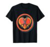 Preschool Teacher Scissors Cutting Paper Heart T-Shirt, Men, Black, 3X-Large