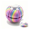 Press Fidget Spinner Ball,Mini Desk Rotating Toy for Adult Stress Relief
