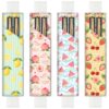PRESSINART 4Pcs Elastic Band Pen Holder for Notebooks Diary Use Fruit Theme