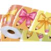PRESSINART Pencil Bow Bulletin Board Border Peel and Stick 196.9 x 3.9 Inch