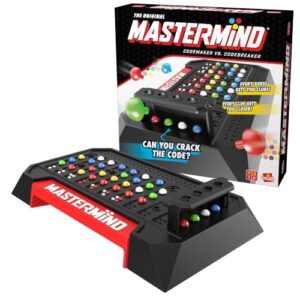 Pressman The Original Mastermind: The Strategy Game of Codemaker Vs. Codebreaker | Multicolor | Great Gift Idea | Promotes STEM Principles | 2 Players, Ages 8+