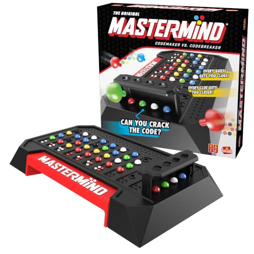 Pressman The Original Mastermind: The Strategy Game of Codemaker Vs. Codebreaker | Multicolor | Great Gift Idea | Promotes STEM Principles | 2 Players, Ages 8+