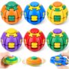 Press to Spin Fidget Spinner HelixCore Spin Stress Ball Sensory Fidget Toysl 6 Pack, Sensory Fidget Toys Adults Teens Gifts Anxiety Stress Relief Fidgets Office Desk Toy for Autism ADHD Fidget Ball