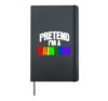 Pretend I'm a Rainbow Funny Matching Halloween Costume Hardcover Journal, Black