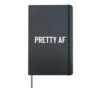 Pretty AF Hardcover Journal, Black