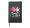 Pretty Pink Dangerous in Camo, Hunting Hobby Hardcover Journal, Black