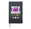 Pretty Pink Dangerous in Camo, Hunting Hobby Hardcover Journal, Black